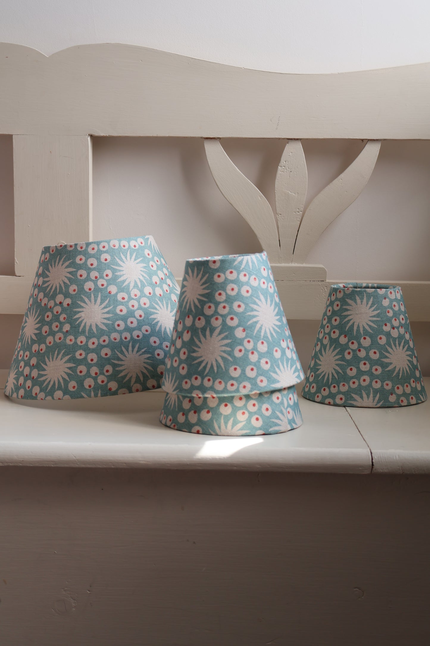 Handmade Blue Sundance Linen Lampshade – Medium 25cm