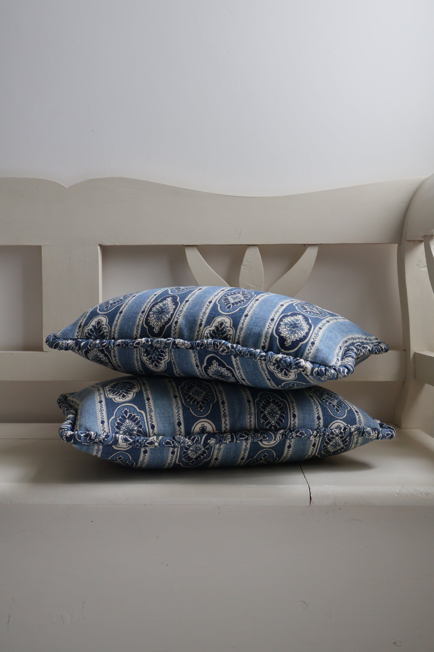 Elodie Indigo Patterned Cushion