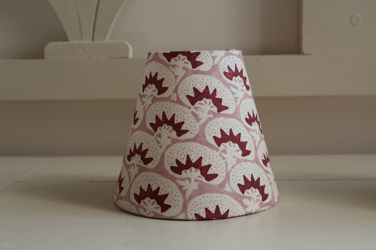Handmade Laguna Print Linen Lampshade – Candle Clip Fitting