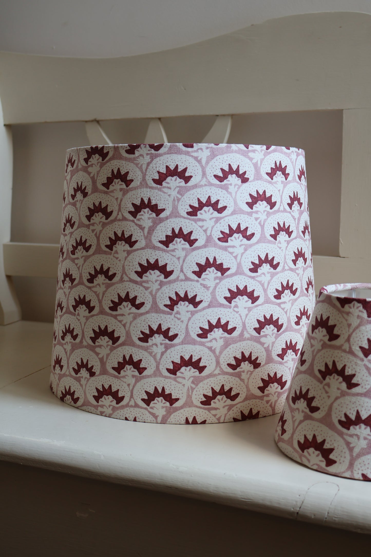 Handmade Pomegranate Print Empire Lampshade – 30cm