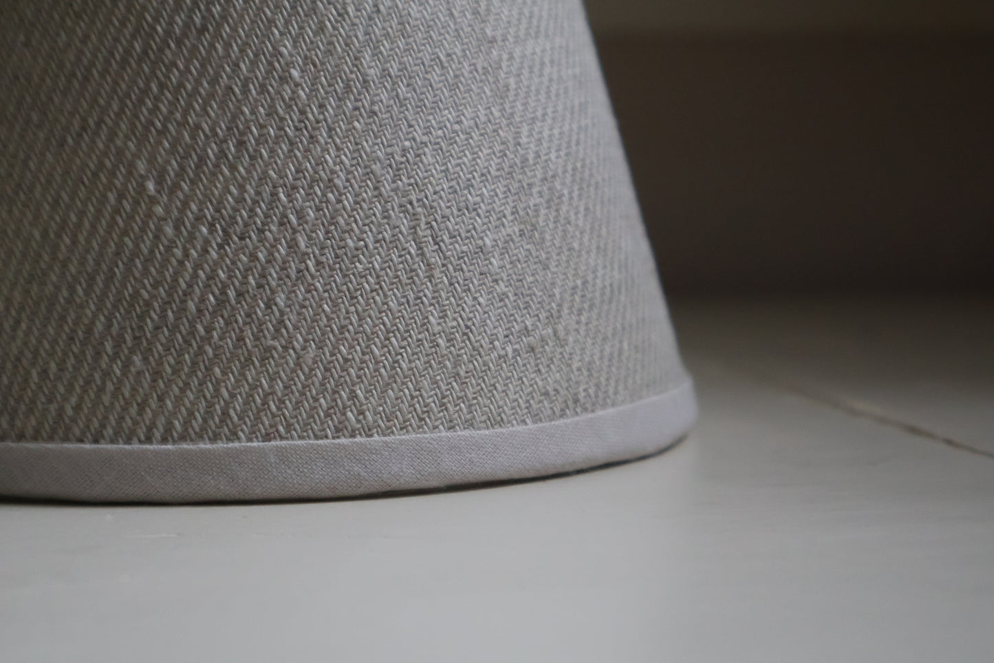 Handmade Natural Linen Lampshade – Candle Clip Fitting