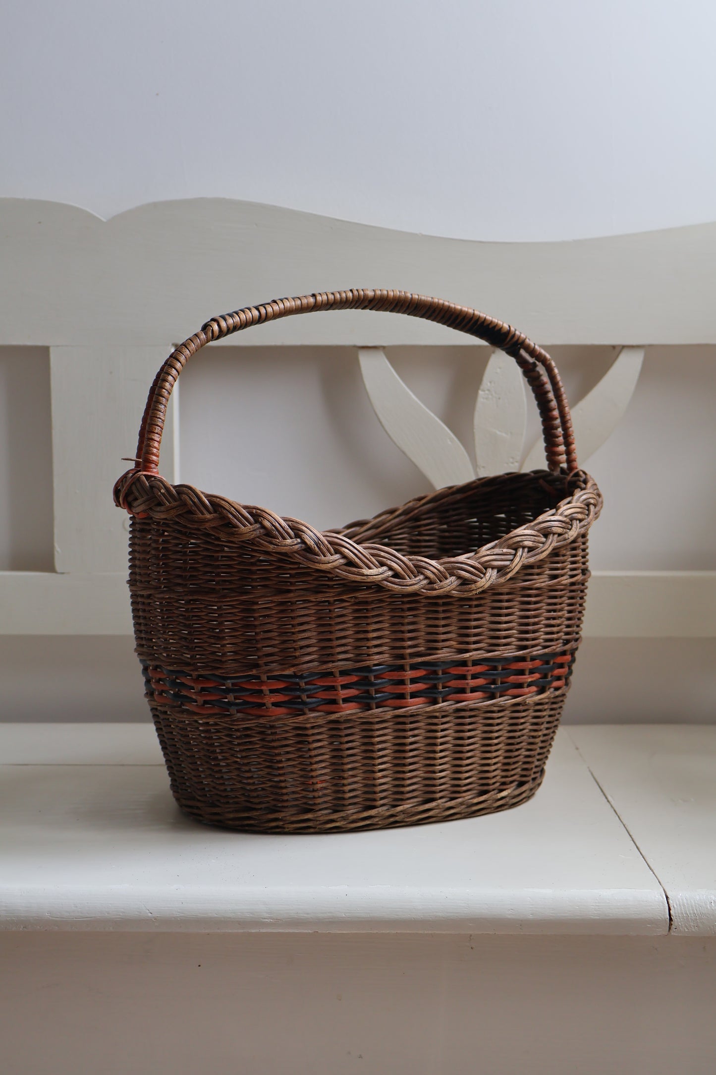 Vintage French Wicker Basket