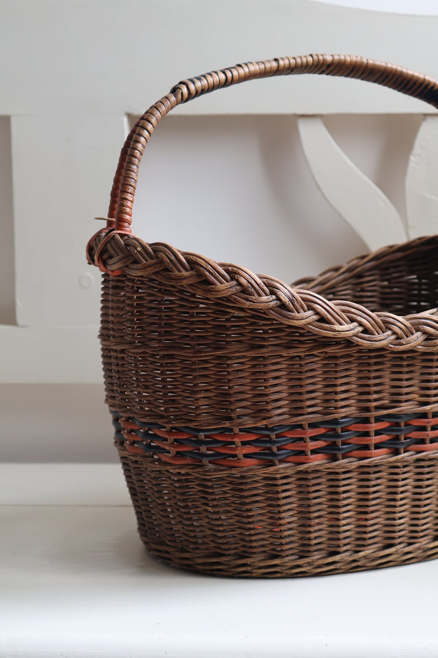 Vintage French Wicker Basket